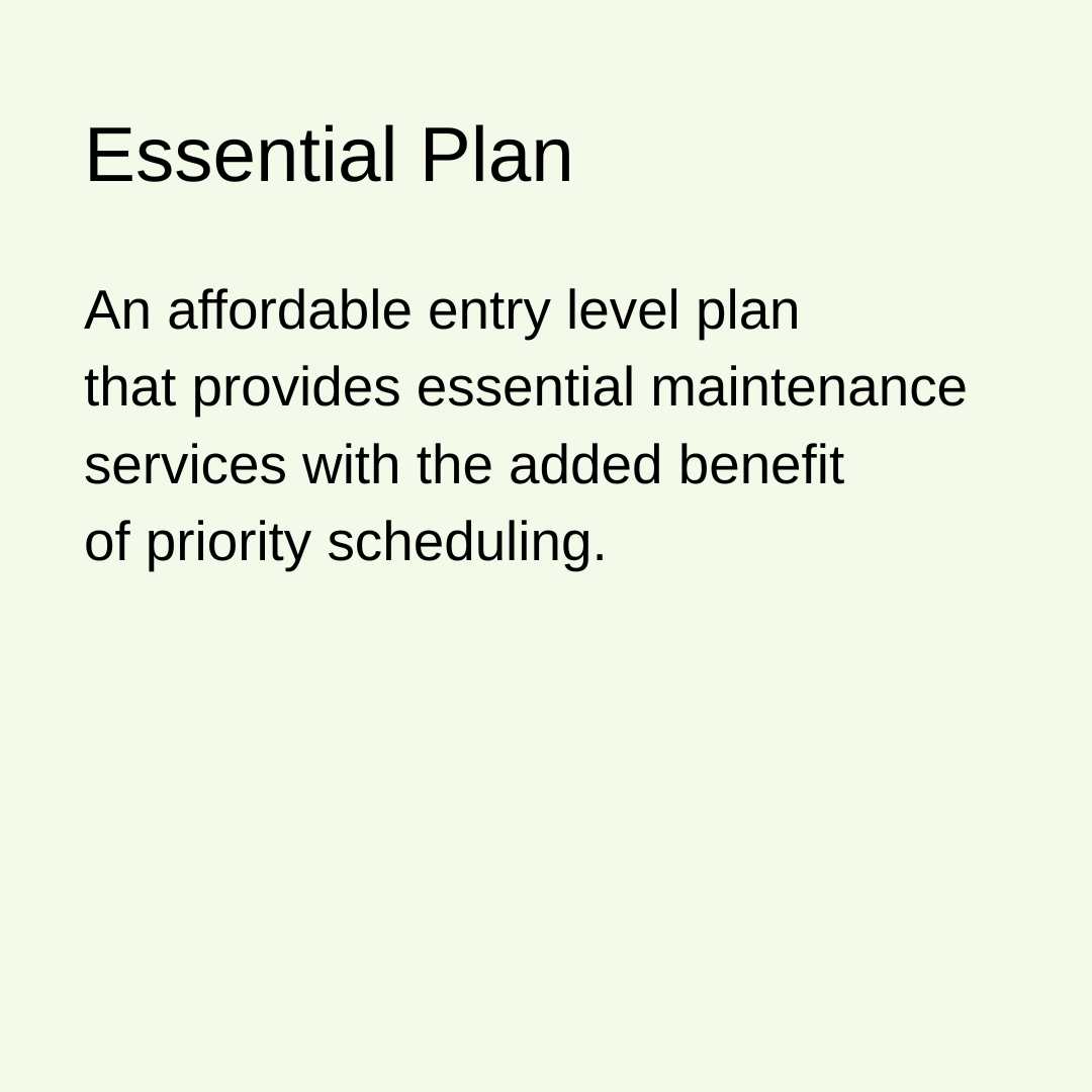 Maintenance Plans