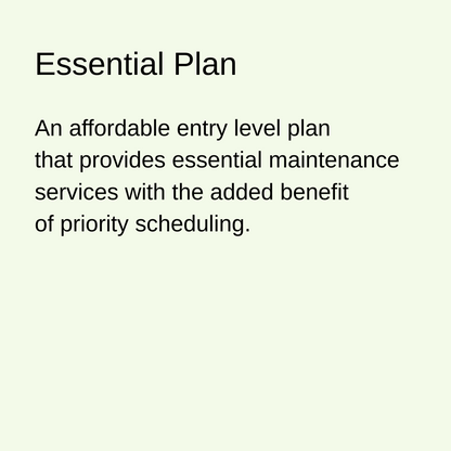 Concierge Maintenance Plans